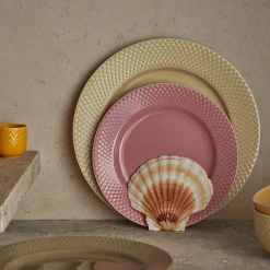 New Lyngby Porcelæn Rhombe Earth Middagstallerken Ø 27 cm, marble
