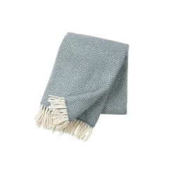 Klippan Yllefabrik Samba plaid, lead grey> Plaider
