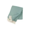Klippan Yllefabrik Samba uld plaid, mint> Plaider