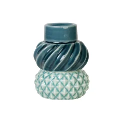 Discount Dottir Nordic Design Samsurium Candlestack set of 2 pcs., petrol & peacock