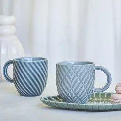 Dottir Nordic Design Samsurium Twirl krus, midnight> Kopper & Krus