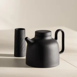 Discount Design House Stockholm Sand Secrets Tea Pot, black clay