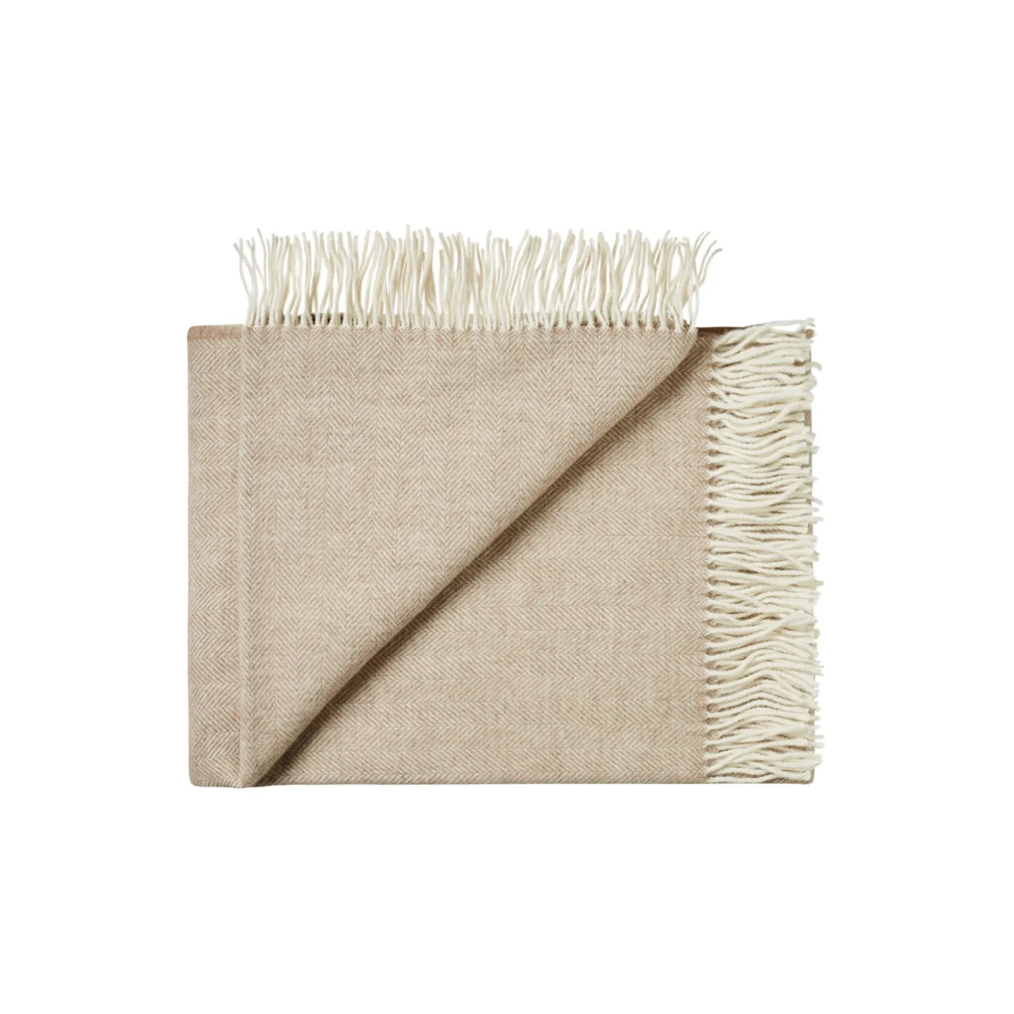 Silkeborg Uldspinderi Sevilla plaid, 05153 barley beige> Plaider