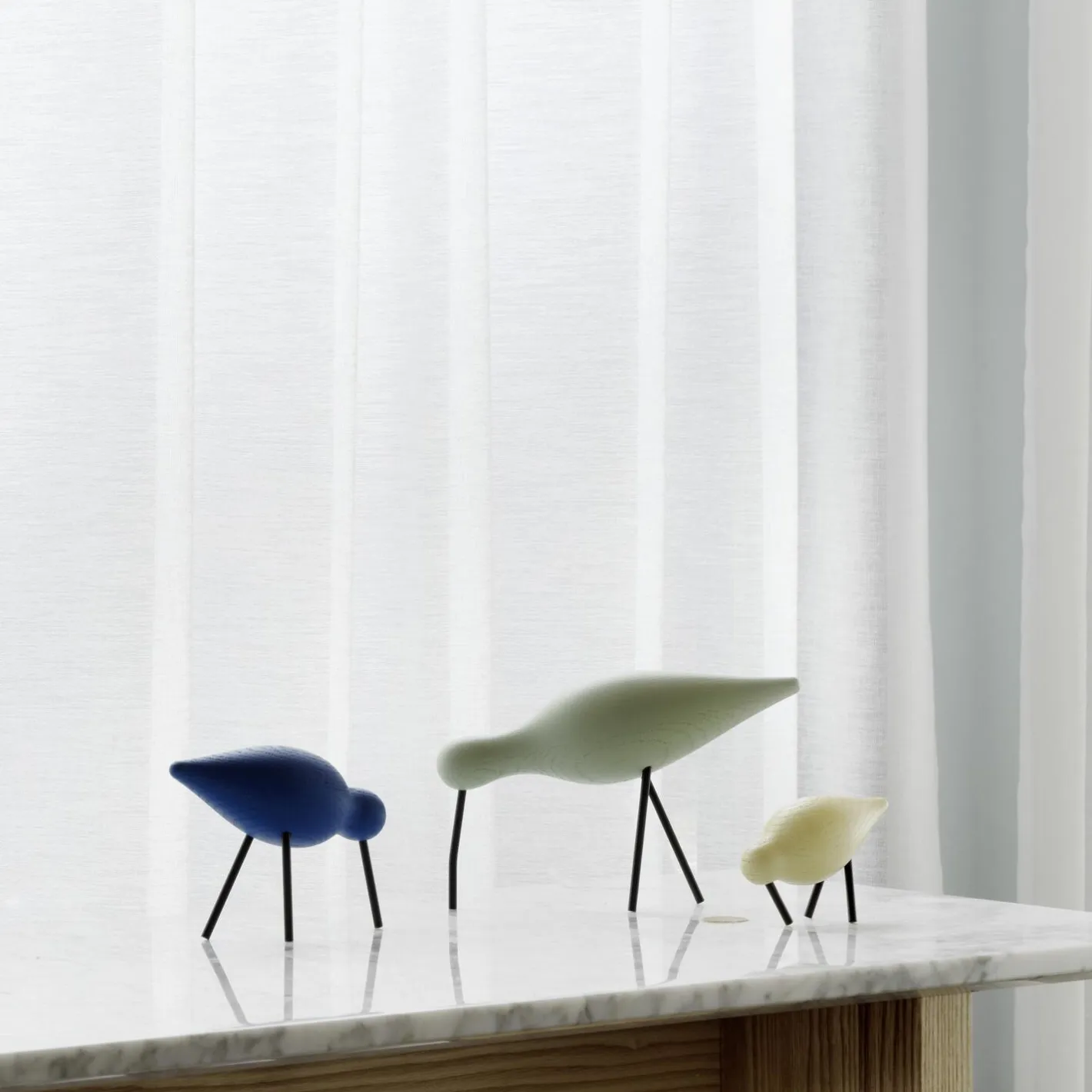 Normann Copenhagen Shorebird, dusty green> Figurer & Glaskunst