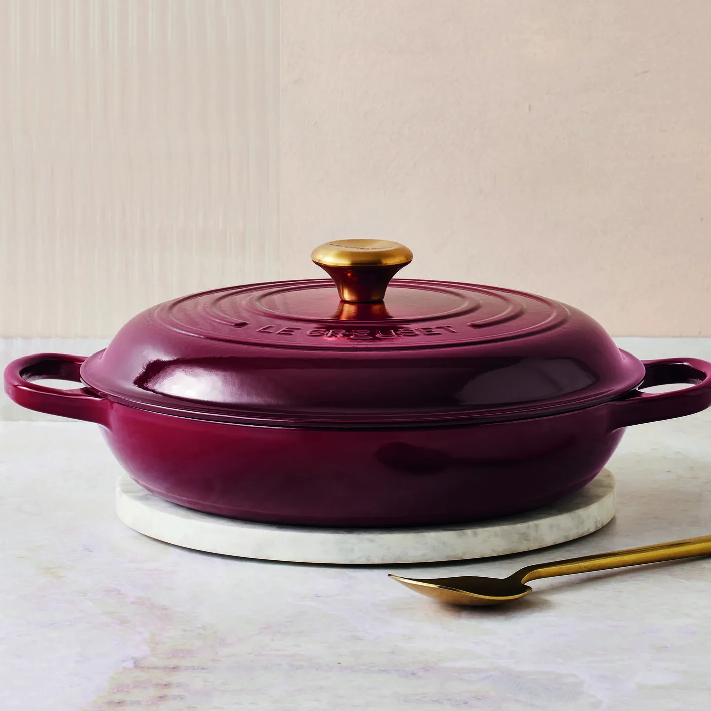 Clearance Le Creuset Signature Buffetgryde 30 cm, garnet