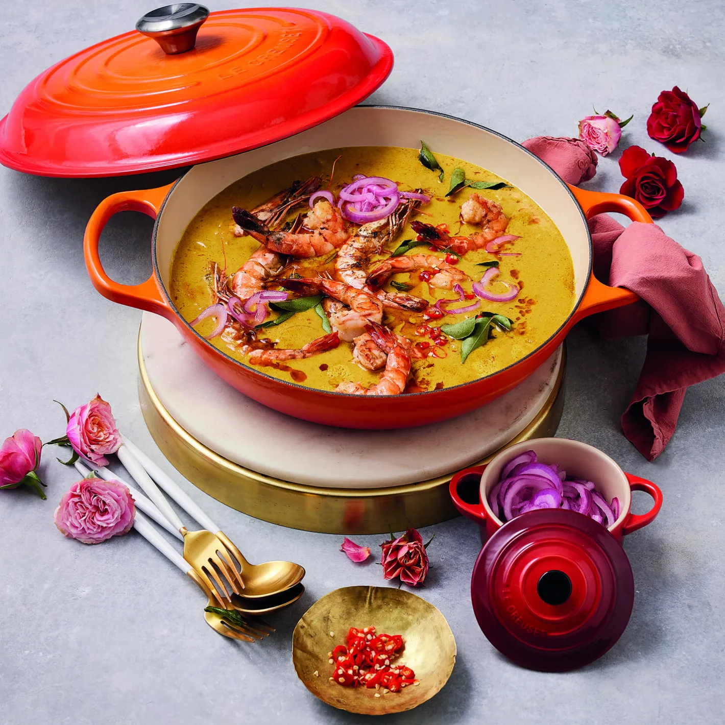 Clearance Le Creuset Signature Buffetgryde 30 cm, volcanic