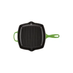 Online Le Creuset Signature Kvadratisk grillpande, bamboo green