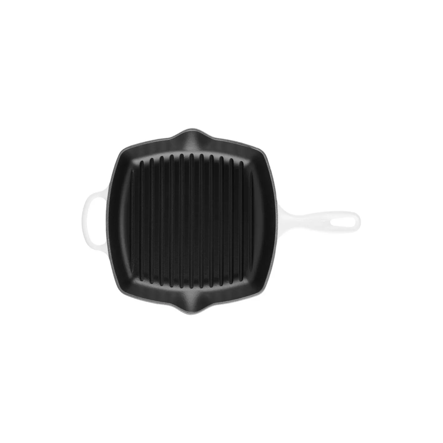 Outlet Le Creuset Signature Kvadratisk grillpande, white