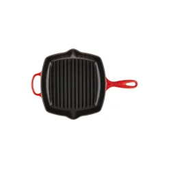 Online Le Creuset Signature Kvadratisk grillpande, cerise