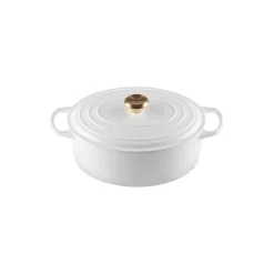 Clearance Le Creuset Signature oval gryde 6,3 L, white