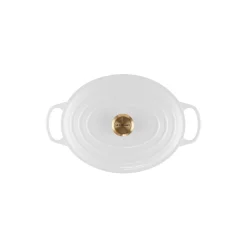 Clearance Le Creuset Signature oval gryde 6,3 L, white