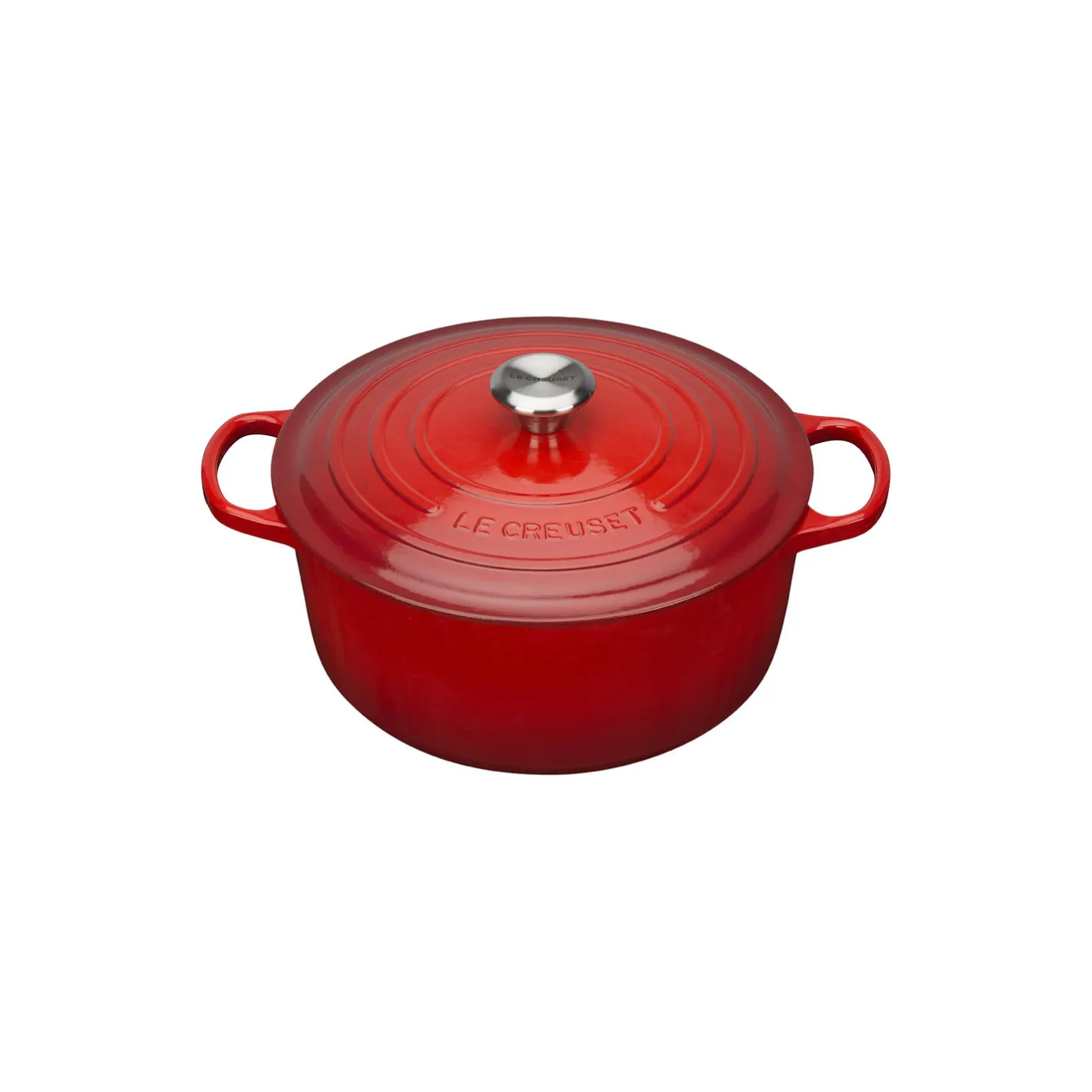 Sale Le Creuset Signature rund gryde Ø 28 cm, cerise