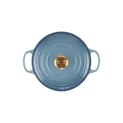 Discount Le Creuset Signature rund gryde Ø 24 cm, chambray