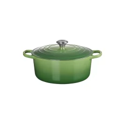 Clearance Le Creuset Signature rund gryde Ø 28 cm, bamboo green