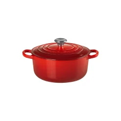 Discount Le Creuset Signature rund gryde Ø 20 cm, cerise