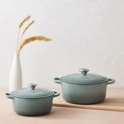Discount Le Creuset Signature rund gryde Ø 24 cm, sea salt