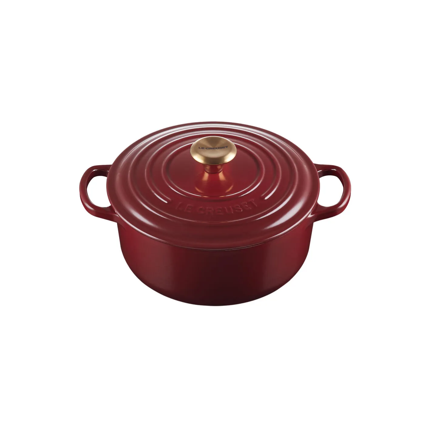 Sale Le Creuset Signature rund gryde Ø 20 cm, garnet