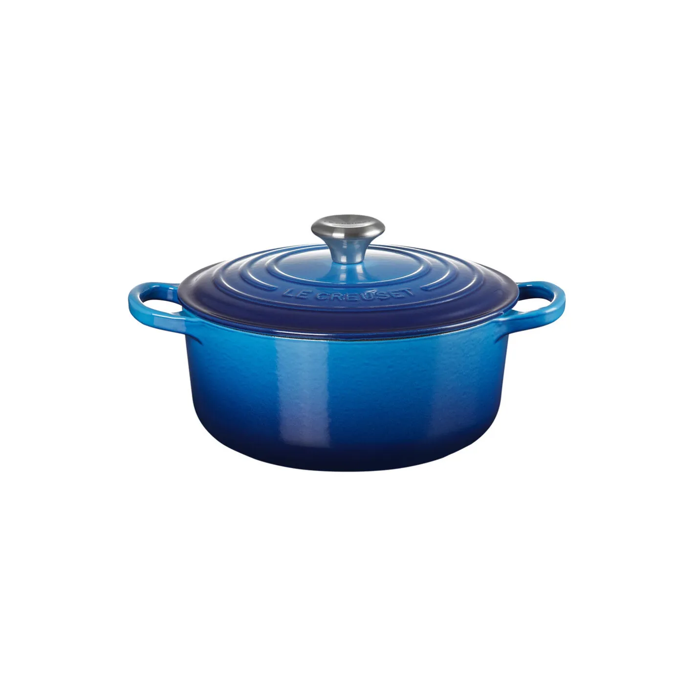 Clearance Le Creuset Signature rund gryde Ø 20 cm, azure blue