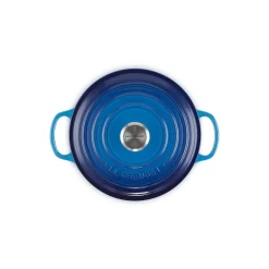 Clearance Le Creuset Signature rund gryde Ø 20 cm, azure blue