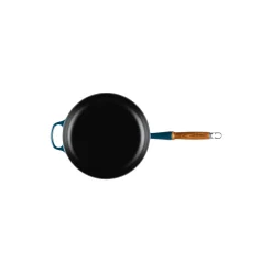 Sale Le Creuset Signature stegepande med træhåndtag Ø 28 cm, nuit