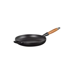 Discount Le Creuset Signature stegepande med træhåndtag Ø 28 cm, matte black