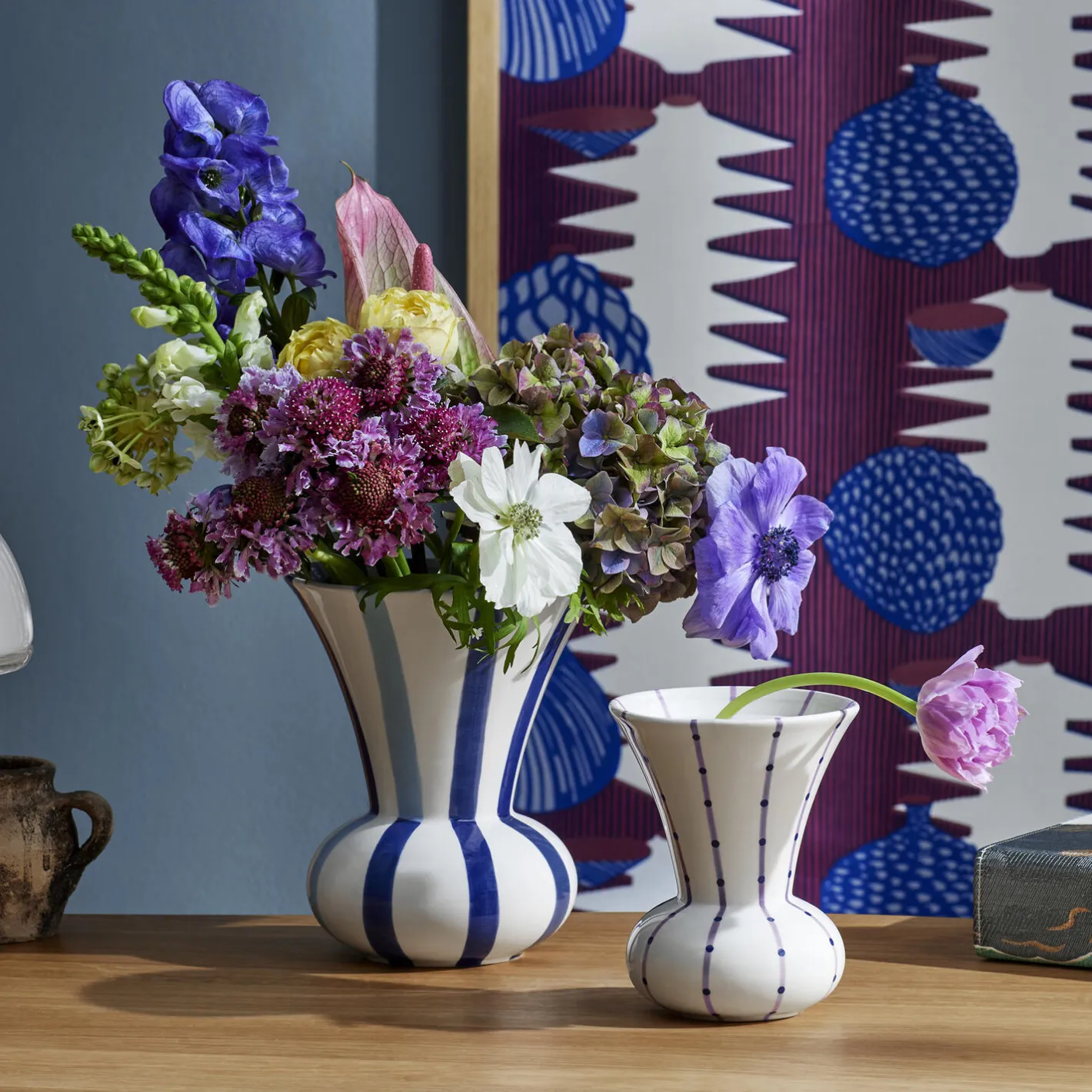 Discount Kähler Signature vase 20 cm, blå