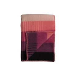Best Røros Tweed ÅSMUND GRADIENT Throw, pink/green