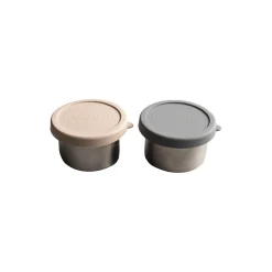 Best AYA&IDA Snack Container, dark grey/cream beige