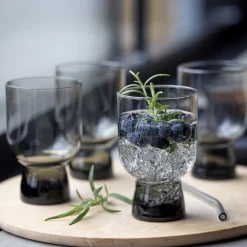 Online Lyngby Glas Sorrento vandglas 4 stk., smoke