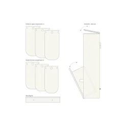 DesignLife SORTED Premium Tall affaldssortering, white/RAL 9010