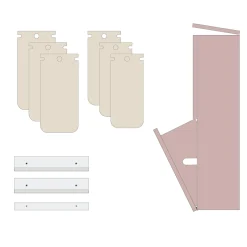 Outlet DesignLife SORTED Standard Tall affaldssortering, antique rose