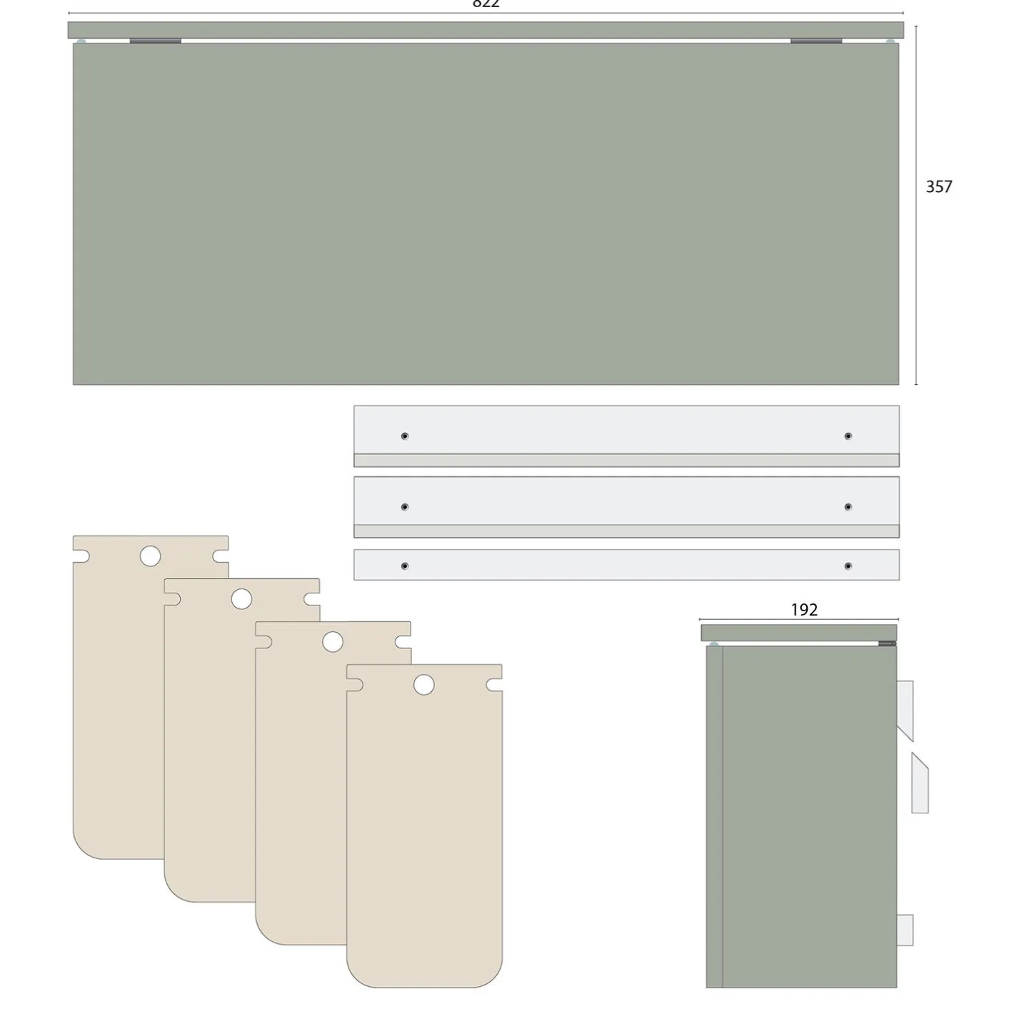 DesignLife SORTED Standard Wide affaldssortering,> Affaldssortering