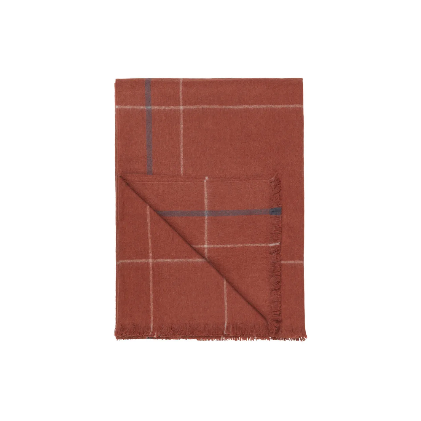 ELVANG Square plaid, rusty> Plaider