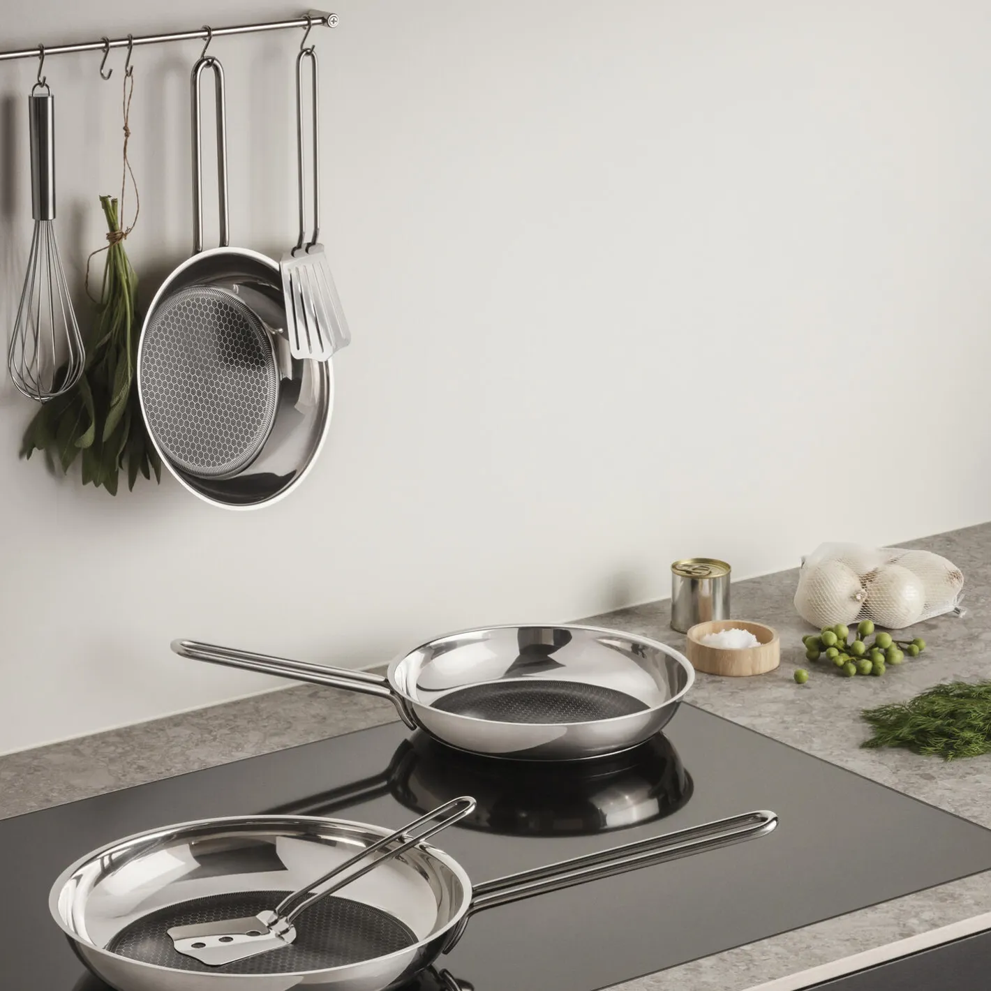Eva Trio Stainless Steel Stegepande Mosaic 20 cm> Gryder & Pander