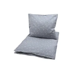 Müsli by Green Cotton STARS baby sengetøj, jasmin blue/balsam cream/walnut>Børn Soveudstyr|Sengetøj