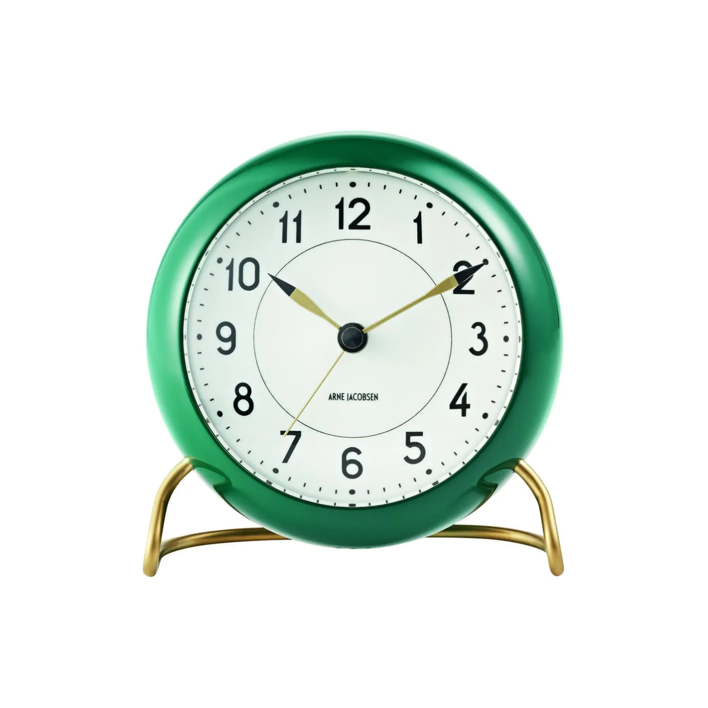 Arne Jacobsen Clocks Station bordur, grøn> Ure