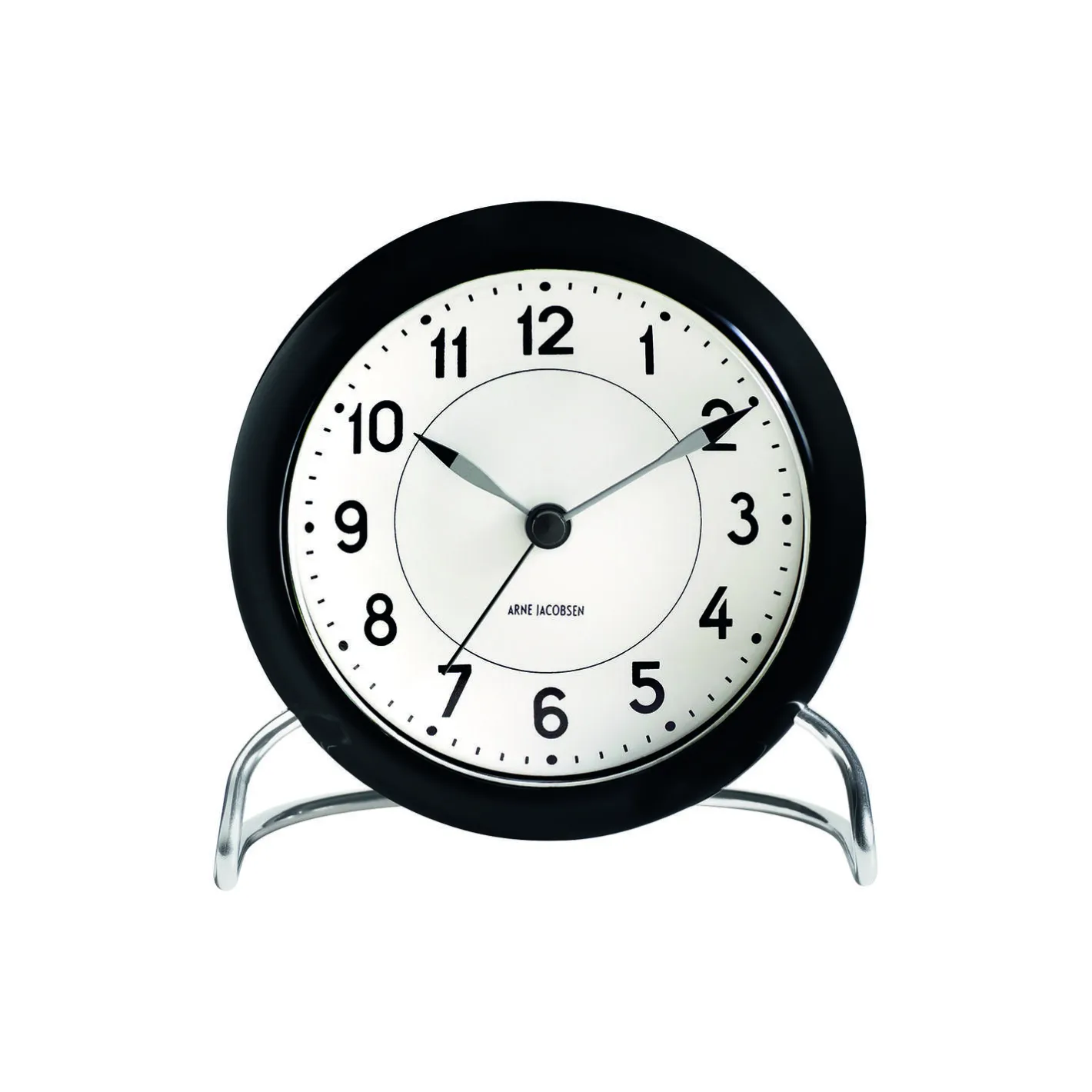 Arne Jacobsen Clocks Station bordur, sort> Ure