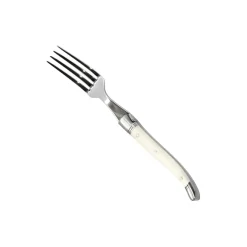 Laguiole Tradition Steakgaffel, hvid ben> Bestik