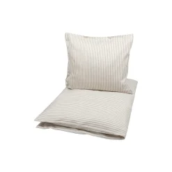 Outlet Müsli by Green Cotton STRIPE junior sengetøj, balsam cream/cashmere
