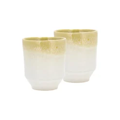 Villa Collection Styles krus 2 stk., gul/creme> Kopper & Krus