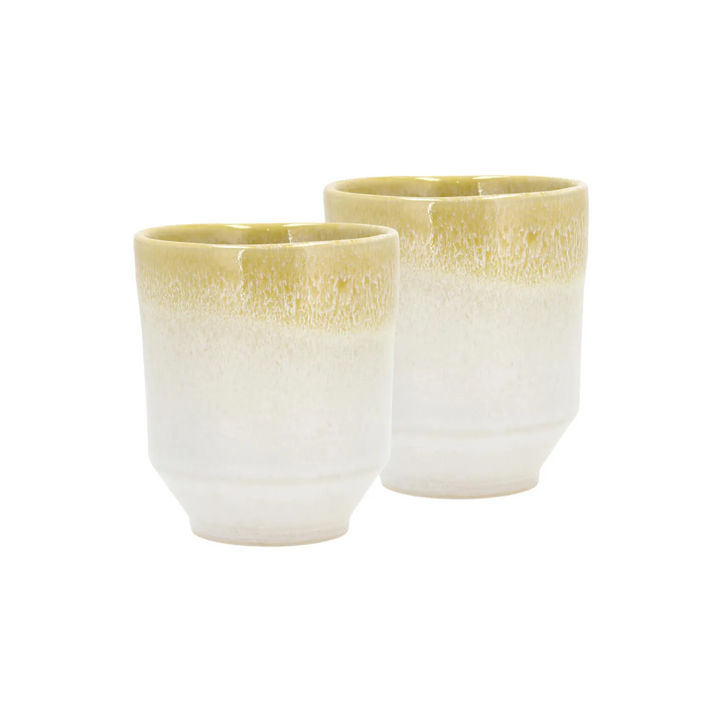 Villa Collection Styles krus 2 stk., gul/creme> Kopper & Krus