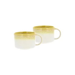 Sale Villa Collection Styles krus med hank 2 stk., gul/creme gul/creme, gul/creme, gul/creme