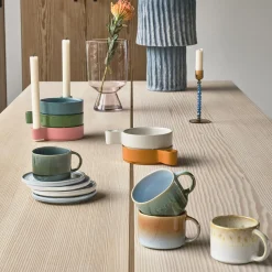 Clearance Villa Collection Styles krus med hank 2 stk., blå/amber blå/amber, blå/amber