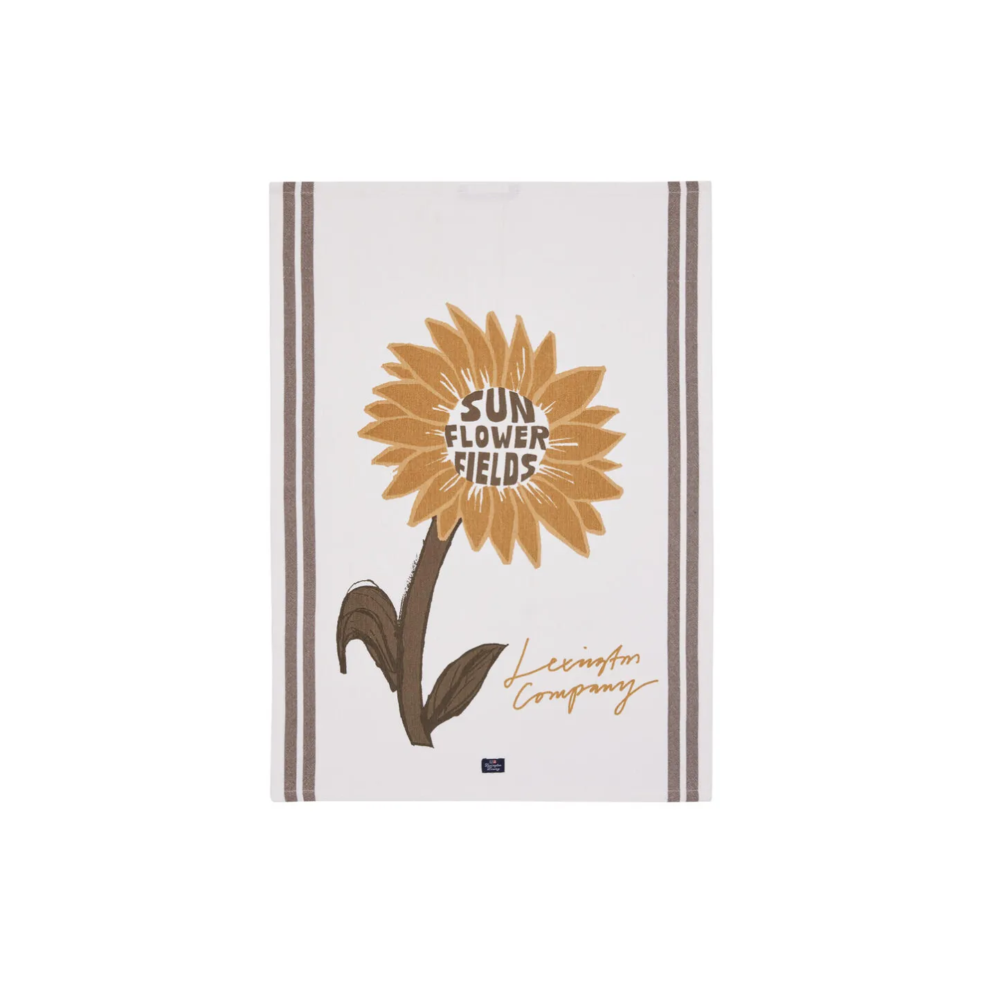 Lexington SunFlowerOrgCottonKitchenTowel, white/stone> Køkkentekstiler