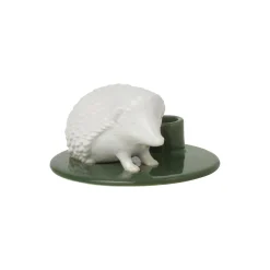 Dottir Nordic Design Sweet Stories Hedgehog lysestage, moss> Figurer & Glaskunst