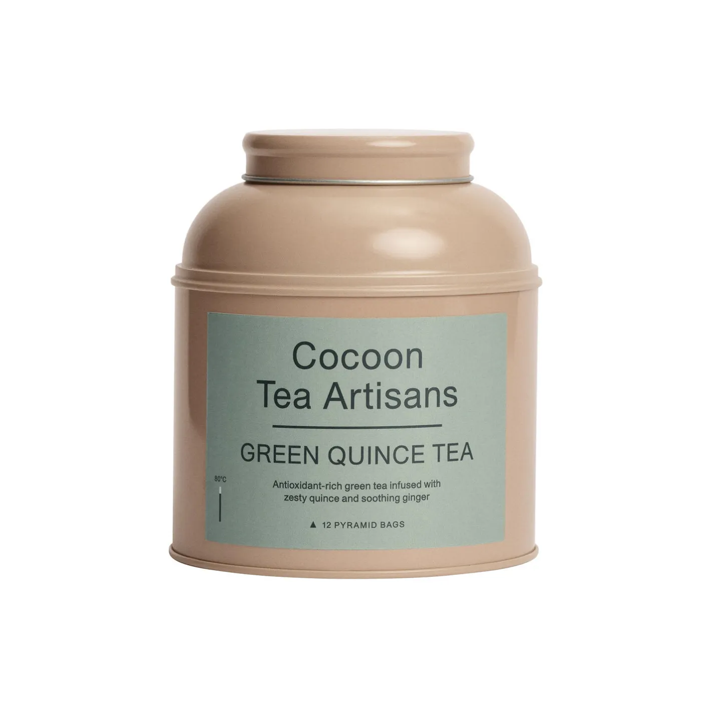 Hot Cocoon Tea Artisans Tea Caddy, green tea quince