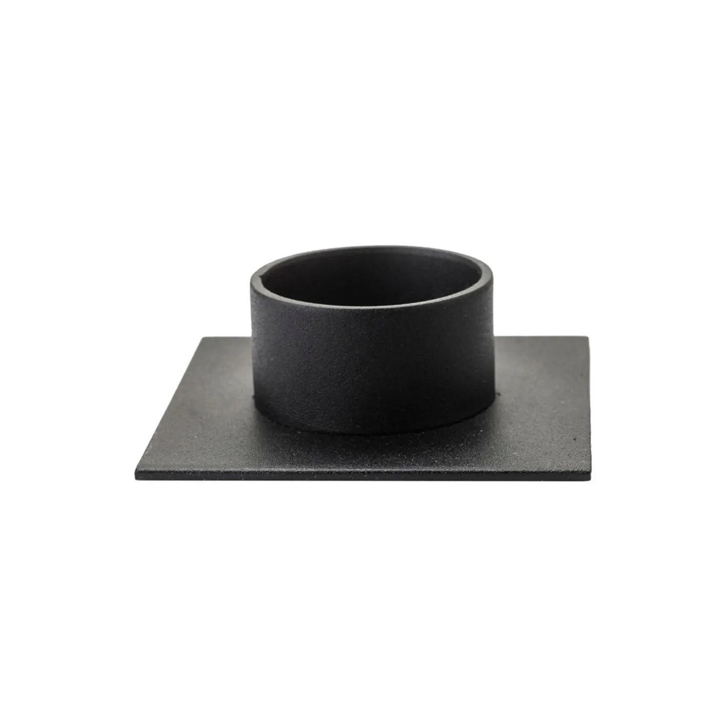 Kunstindustrien The Square lysestage, sort> Lysestager