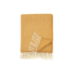 Klippan Yllefabrik Tippy plaid, mustard> Plaider