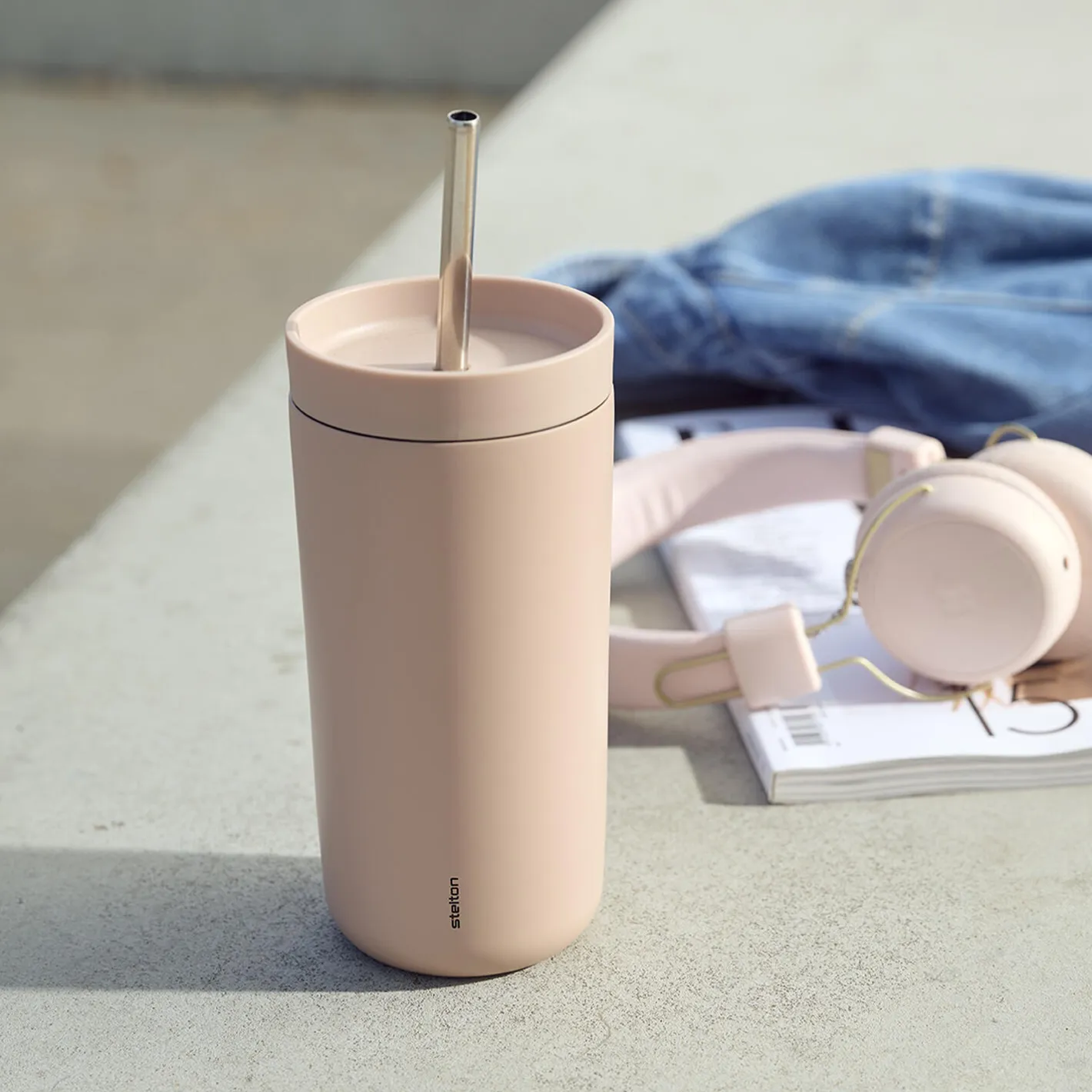 Best Stelton To Go Sip termokop med sugerør, heather heather, heather