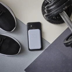 New Kreafunk toCHARGE Qi trådløs powerbank moon grey